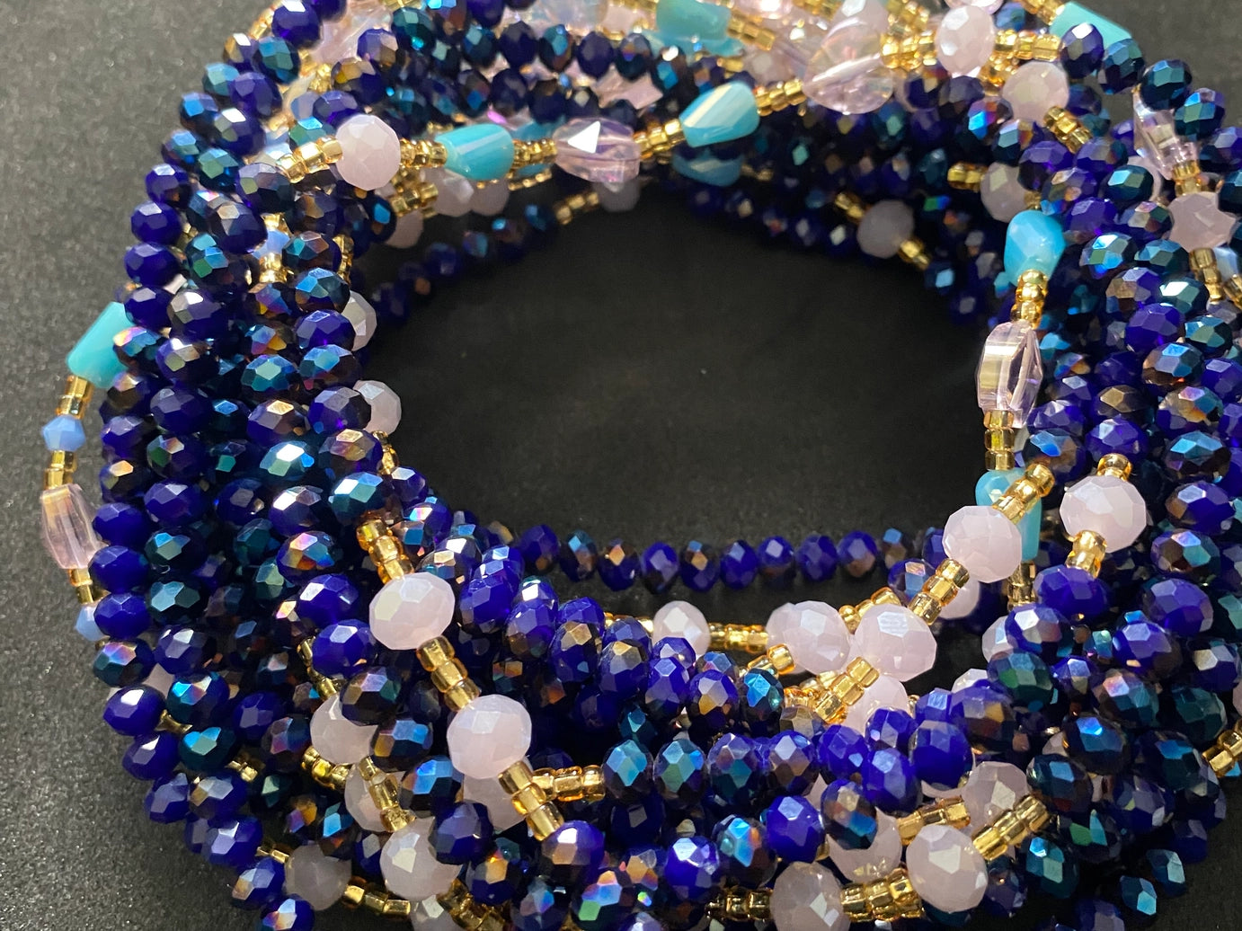 Azure Aura Waist Beads