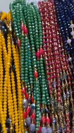 Crimson Glow Waist Beads