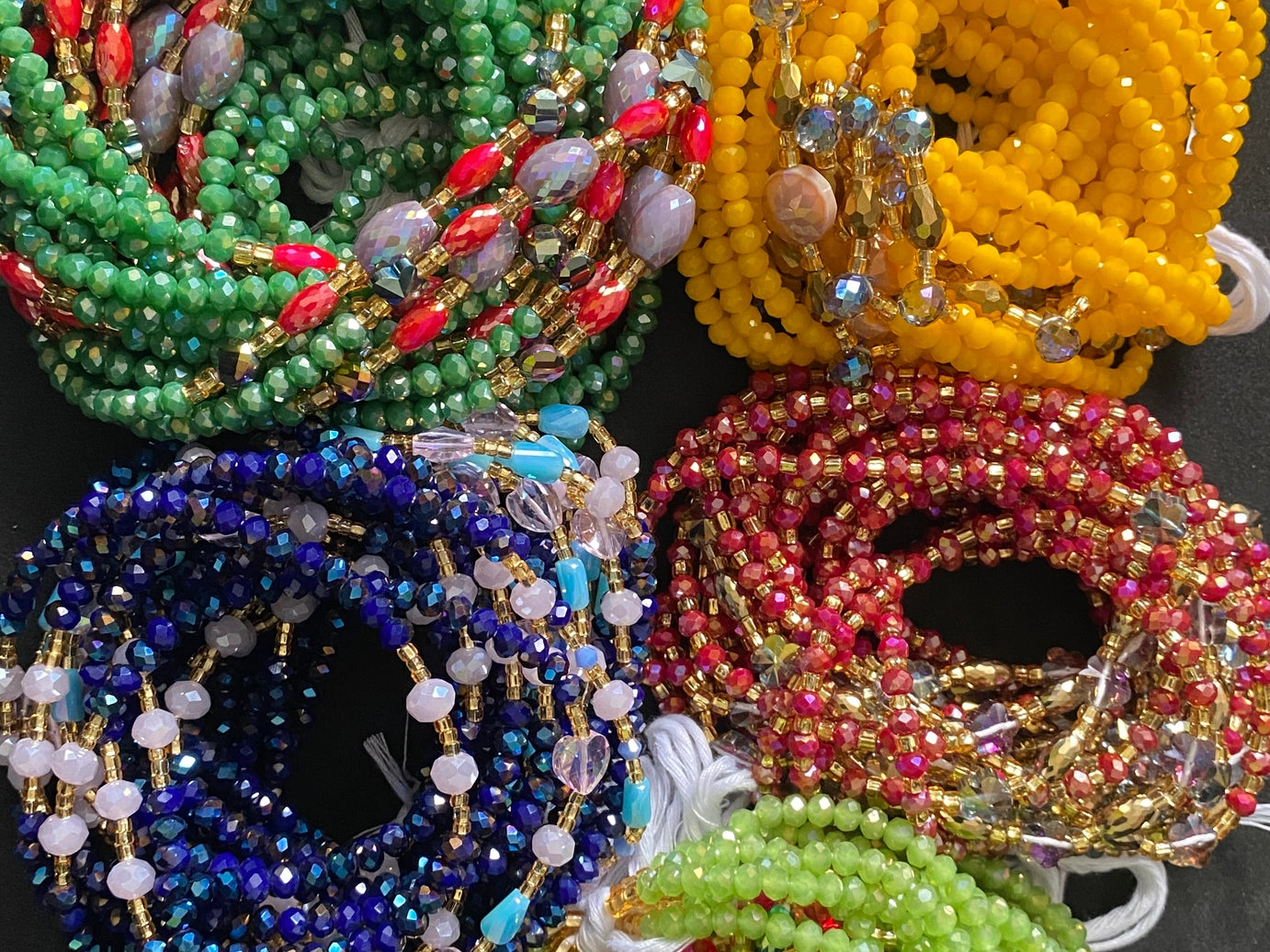 Crimson Glow Waist Beads
